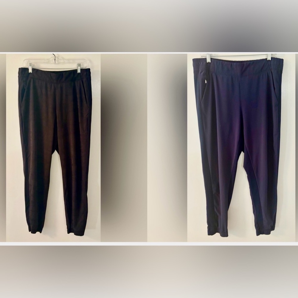 Athleta BUNDLE Brooklyn Mid Rise Jogger in Navy and Black Women’s Size 12